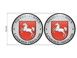 TÜV PlaketteLandkreis Friesland Nummernschild plakette